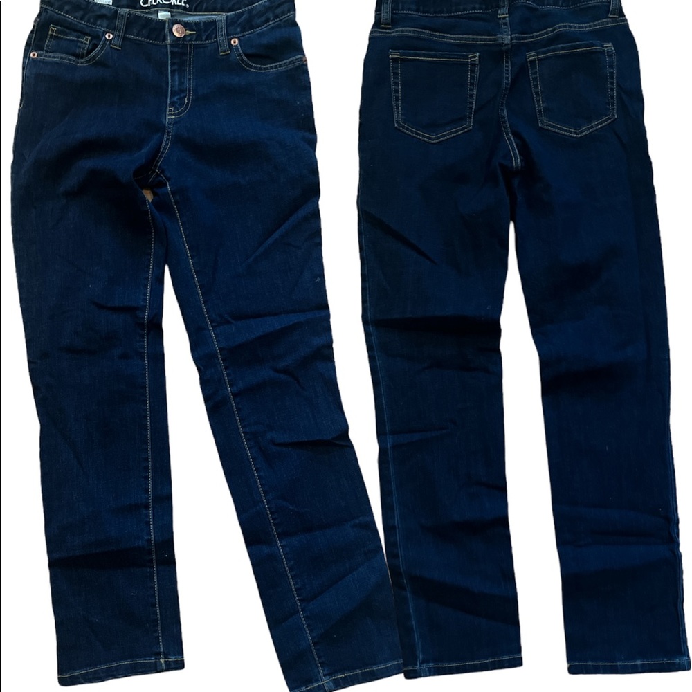Dark Denim Skinny Jeans Adjustable Waist Moulant NWOT Size 14 Girls